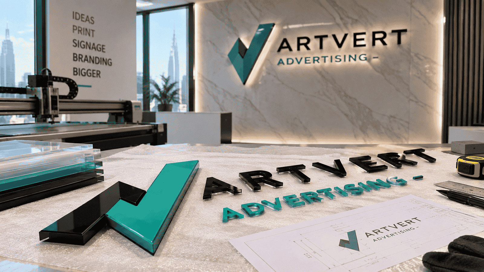 Acrylic Sign Work in Dubai: Types, Fabrication & Application